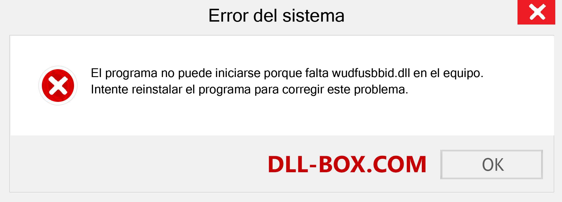 ¿Falta el archivo wudfusbbid.dll ?. Descargar para Windows 7, 8, 10 - Corregir wudfusbbid dll Missing Error en Windows, fotos, imágenes