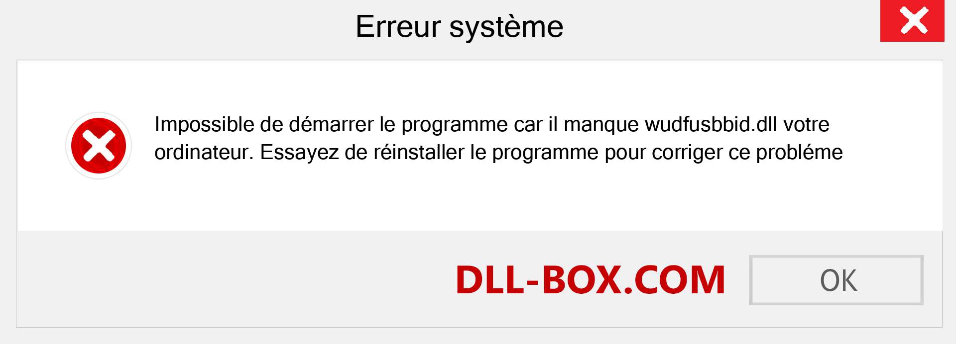 Le fichier wudfusbbid.dll est manquant ?. Télécharger pour Windows 7, 8, 10 - Correction de l'erreur manquante wudfusbbid dll sur Windows, photos, images